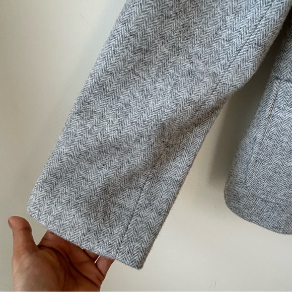 Talbots Women’s Gray Wool Blend Blazer Sz 12P Career Work Mature - Picture 7 of 13